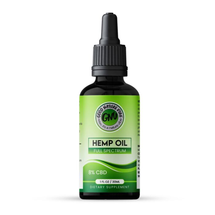 Fles van Full spectrum CBD-olie 8% – 30 ml