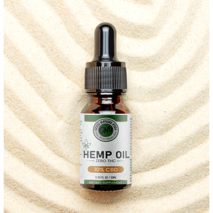 Produktabbildung von CBD-Öl 10 % – 30 ml auf neutralem Hintergrund