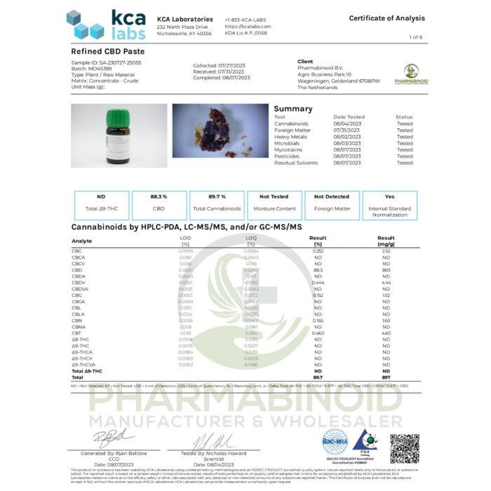 Documentafbeelding bij Full spectrum CBD-olie 8% – 30 ml