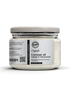 kokosolie 250 ml gezond huid & haar kokosnoot olie koudgeperst