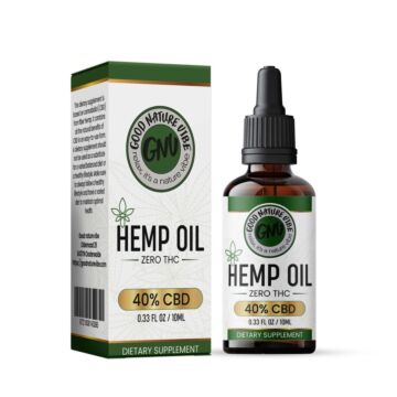 CBD olie 40% cannabidiol Hemp oil Fles box